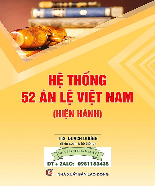 Sách Hệ Thống 52 Án Lệ Việt Nam (hiện hành)
